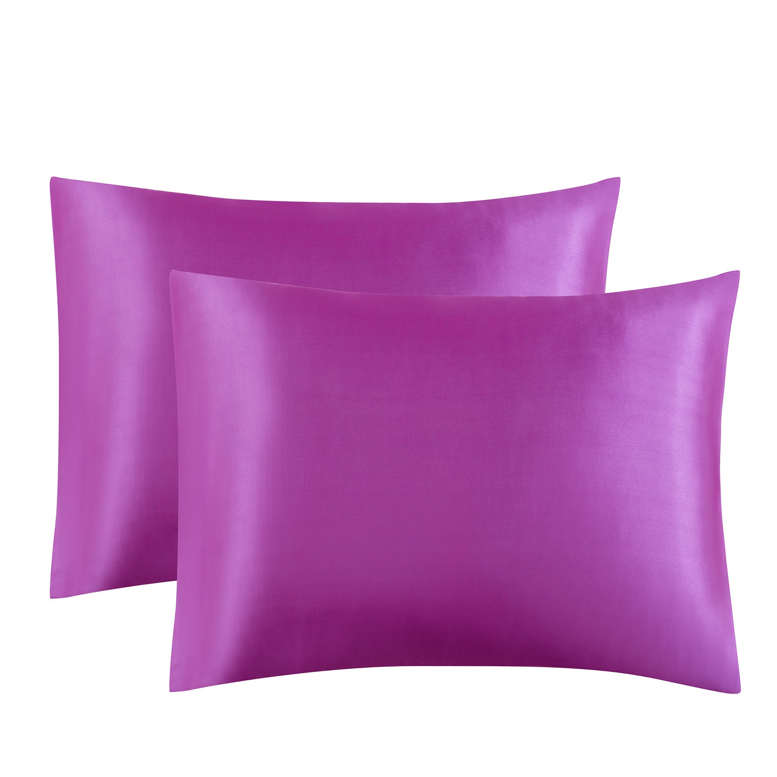 Solid Color Satin Imitation Silk Pillowcase - Calm Cloud Bedding